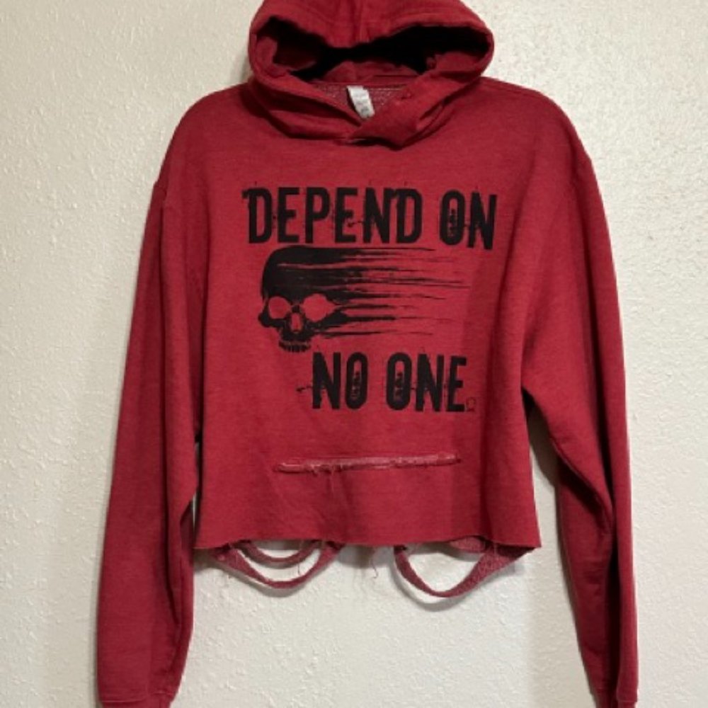 🍁SALE🍁 Cropped Distressed Hoodie